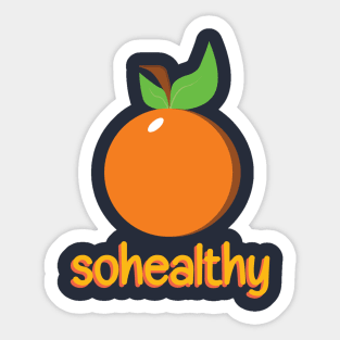 orange brand Sticker